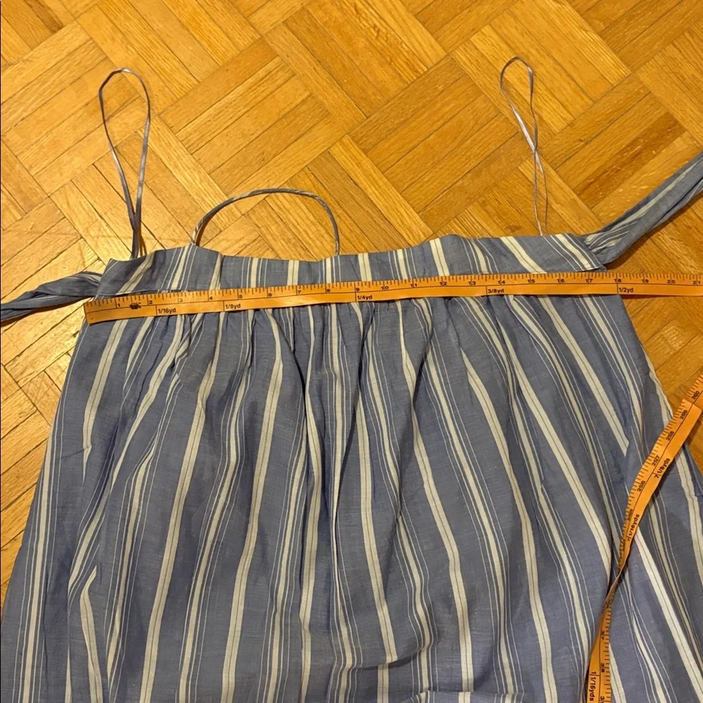 J.Crew Blue and White Striped Women's dress - Picture 3 of 9